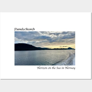 Horizon on the Sea in Norway Posters and Art